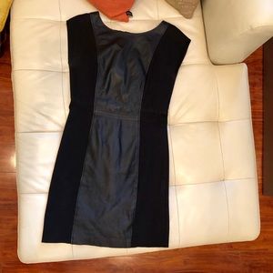 Renvy Black Leather Dress size 10
